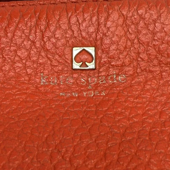Kate Spade Orange square‎ leather crossbody bag maximalist bright color kidcore - Picture 2 of 7